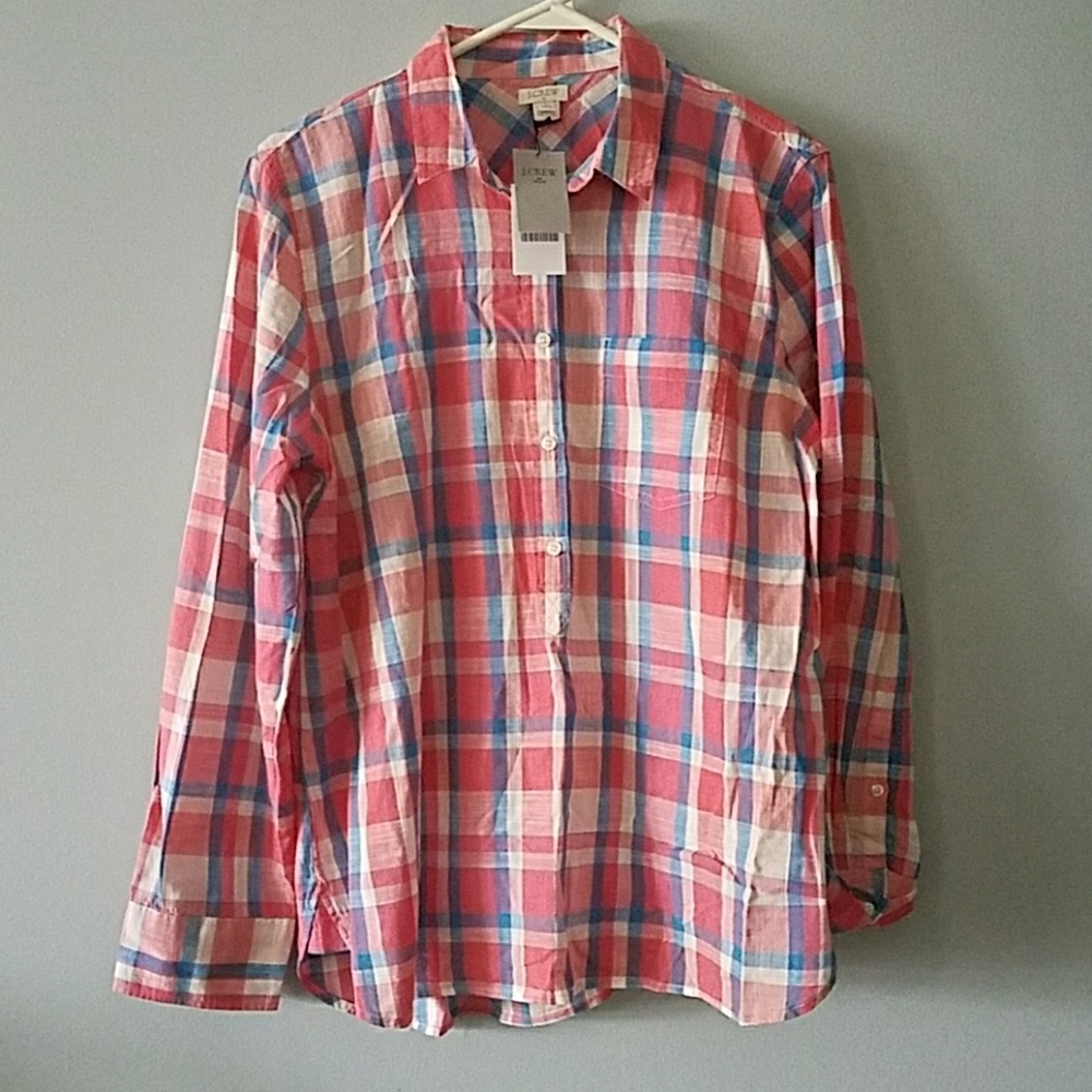 **NWT** JCrew plaid shirt